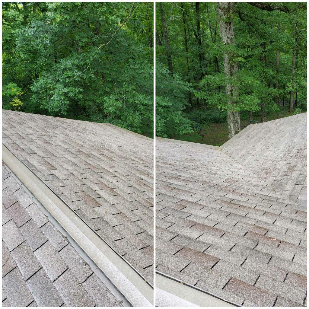 Asphalt roof cleaning starberry tx after