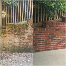 Brick Retaining Wall and Patio Pressure Washing in Jefferson City, TN 1